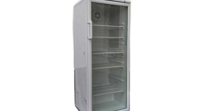 8ks100 Flaschenkühlschrank mit Glastür 282 Liter